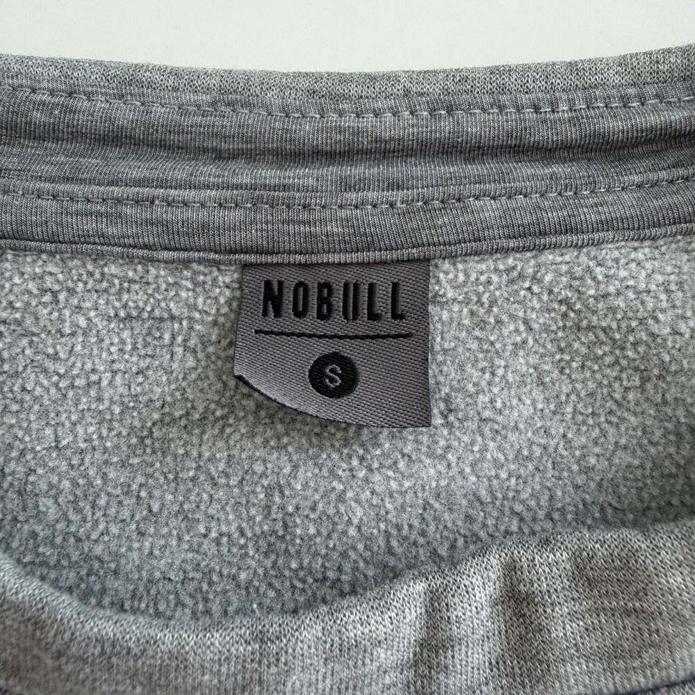 Nobull CrossFit Crewneck Sweatshirt Grey Fleece Pullover Women's Size Small - Picture 4 of 4